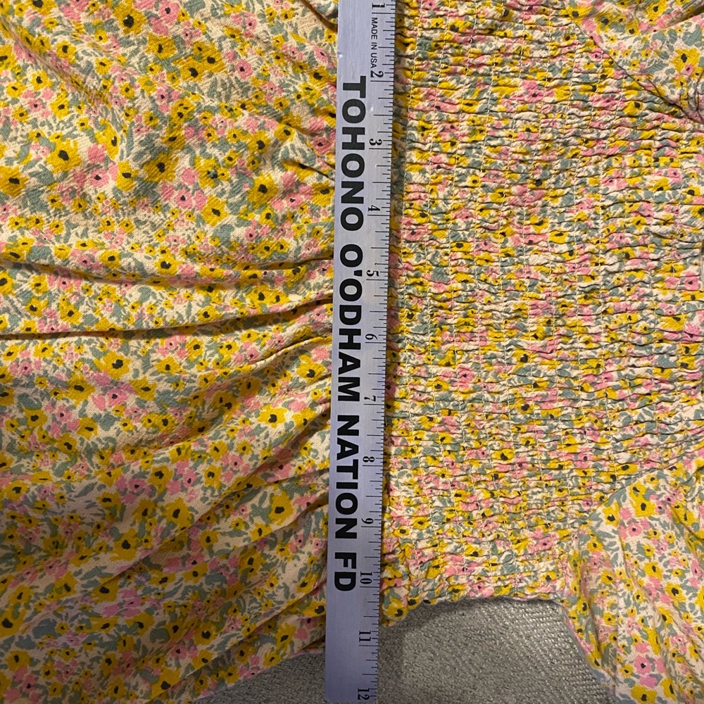 Girls floral yellow dress - Picture 5 of 5
